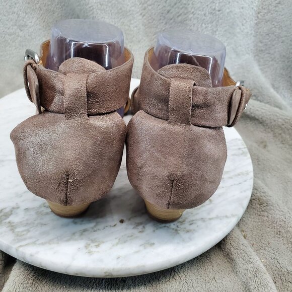 Sofft Shoes Womens Size 9 Brown Leather Vara Wedge Strappy Sandals - Picture 7 of 10